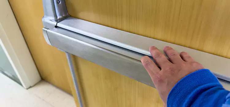 Installing a Push Bar on a Door South Bradenton